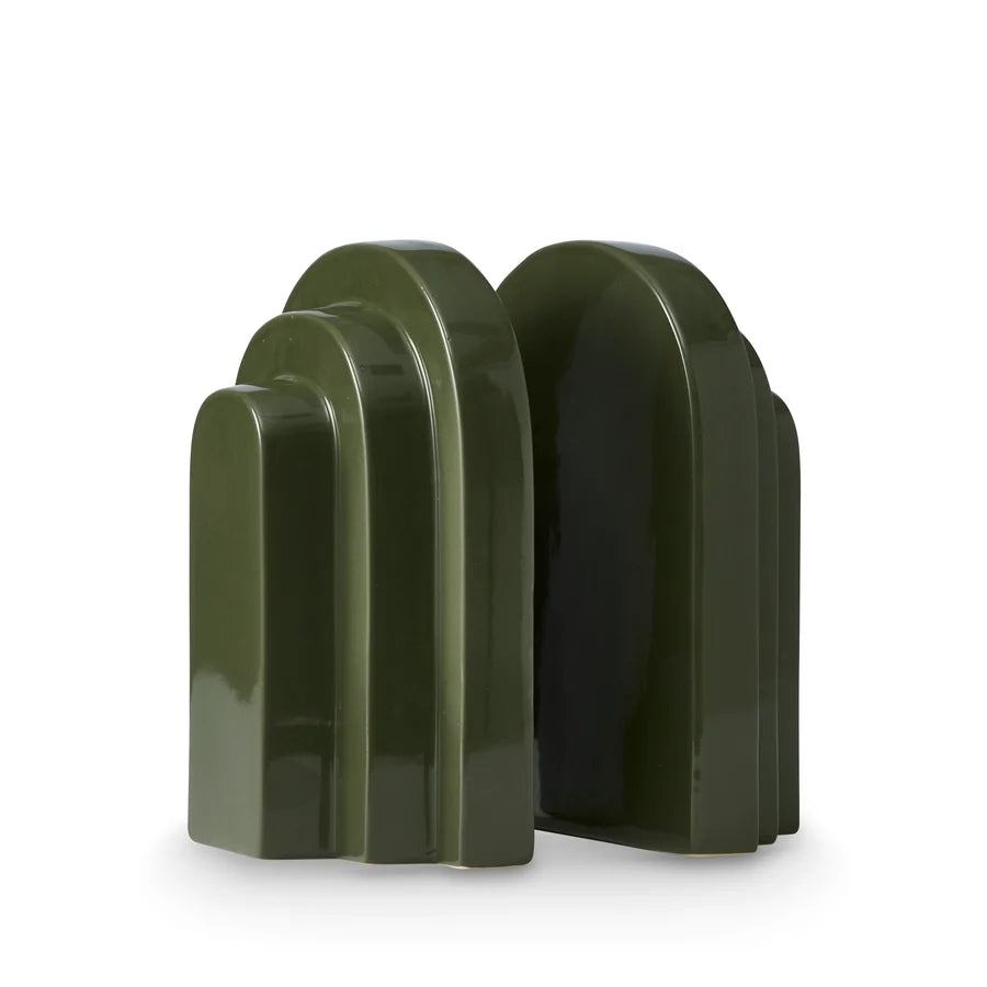 Archer Dark Green Bookend Set