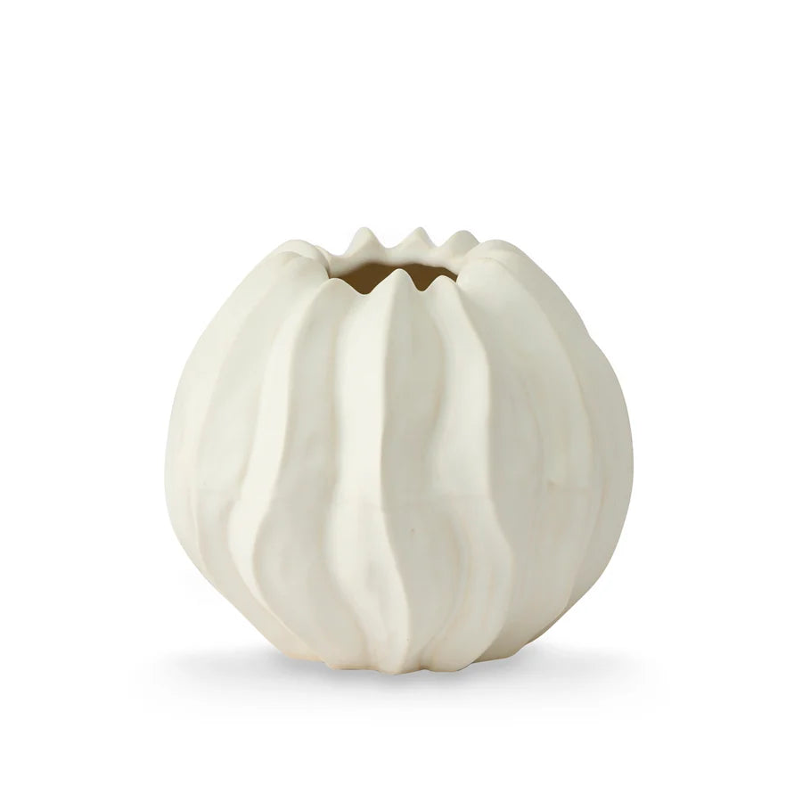 Porto Matte Vase | White