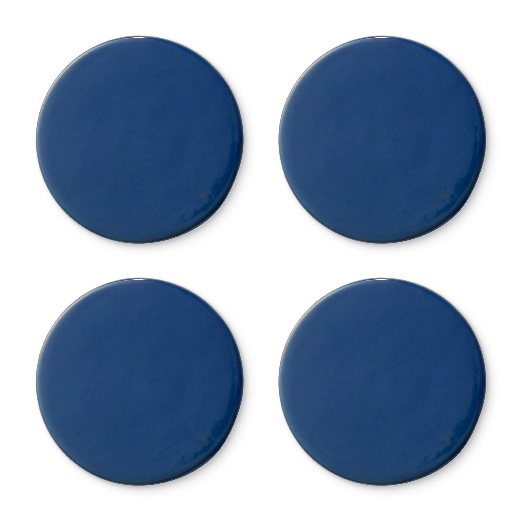 Ceramic Dark Blue Coaster Set 4