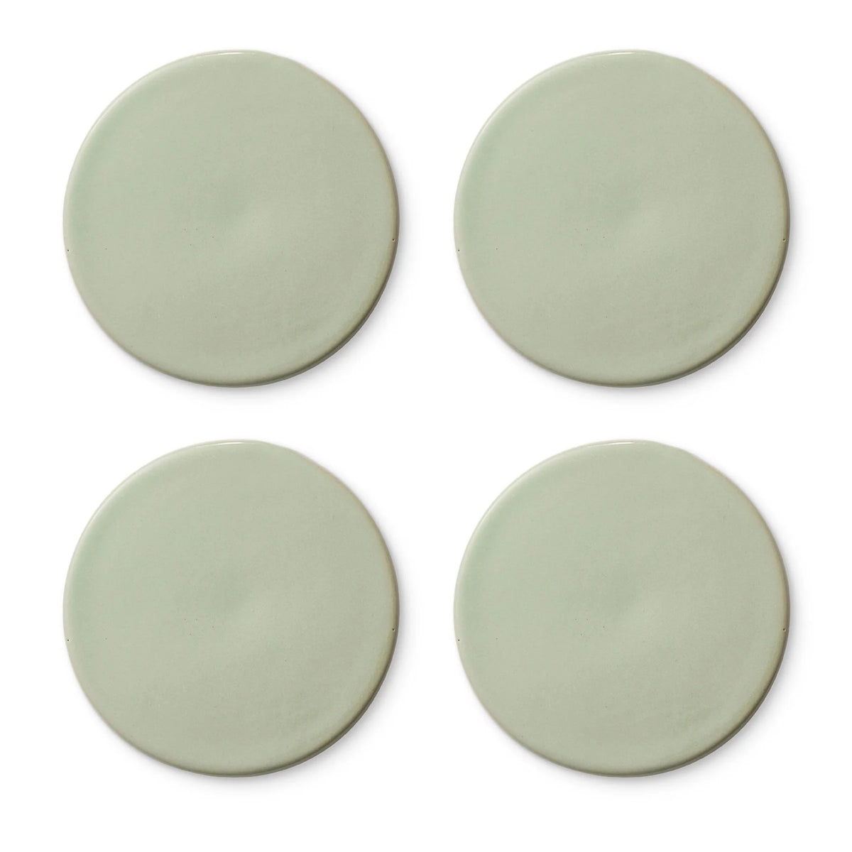 Ceramic Sage Green Coaster Set 4