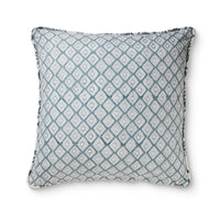 Anthea Blue Block Print Cushion