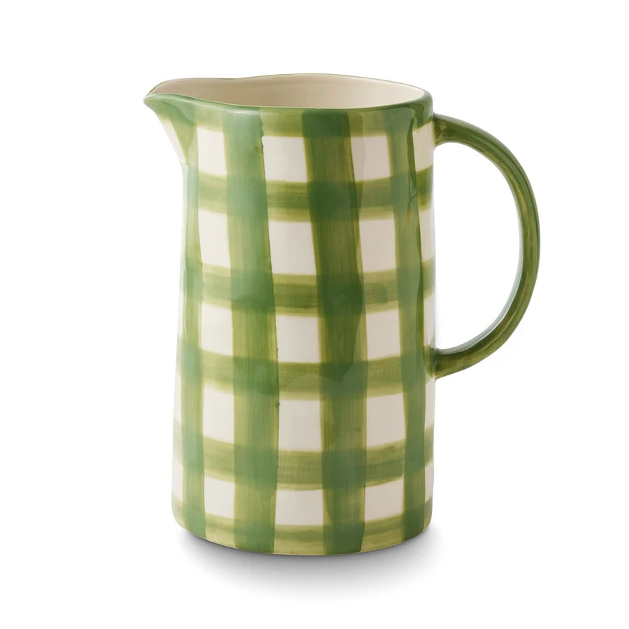 Oakley Dark Green Check Tableware