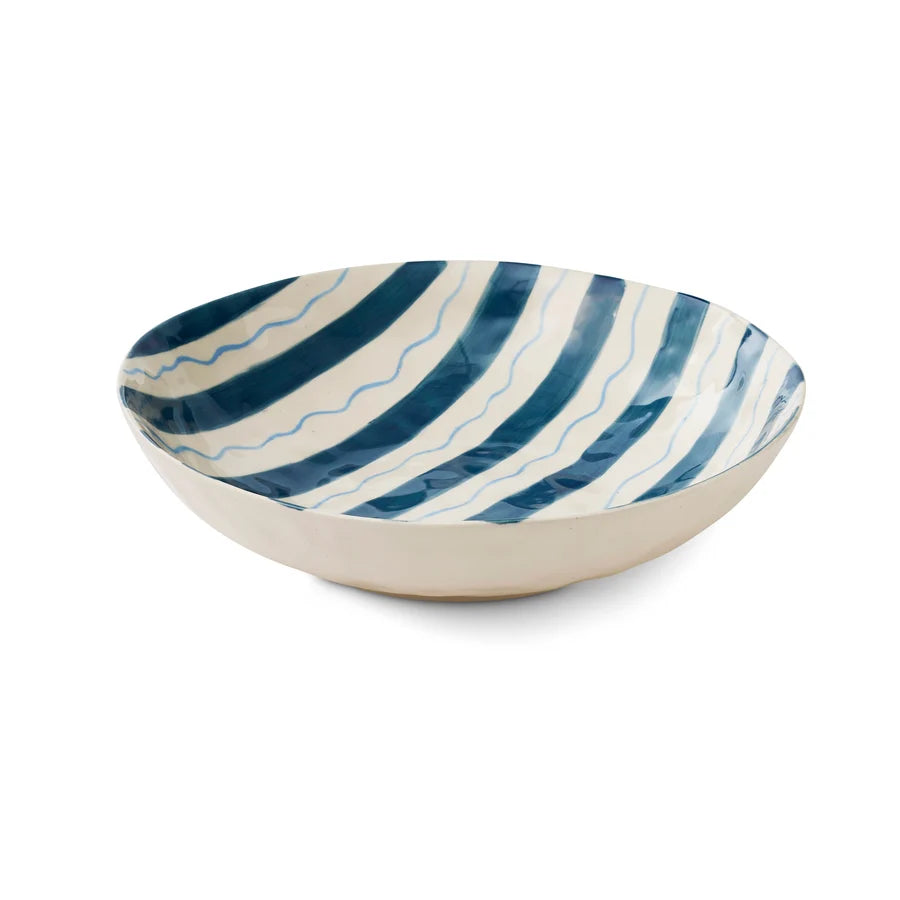 Piper Dark Blue Stripe Tableware