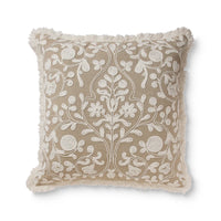 Lucinda White Embroidered Cushion