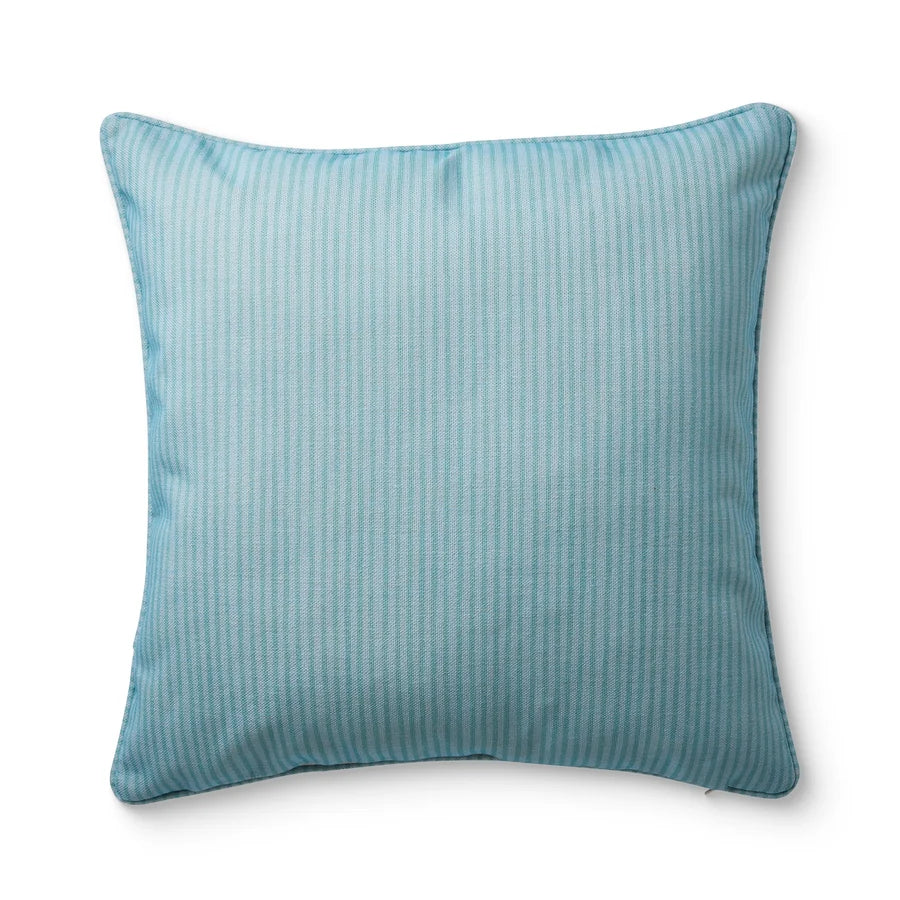 Sailor Ocean Blue Stripe Reversible Outdoor Cushion