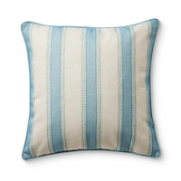 Sailor Ocean Blue Stripe Reversible Outdoor Cushion