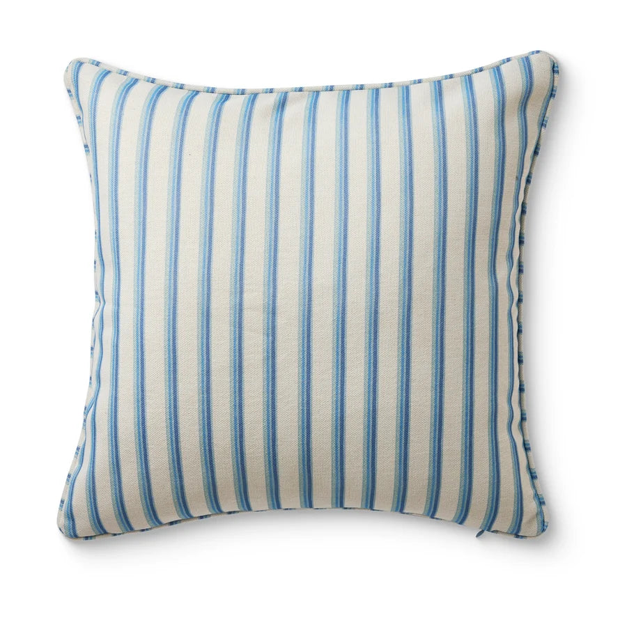 Asher Ocean Blue Reversible Outdoor Cushion