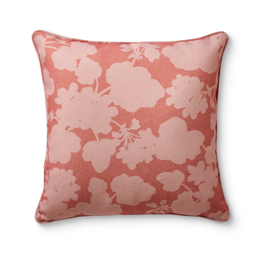 Geranium Pink Reversible Outdoor Cushion