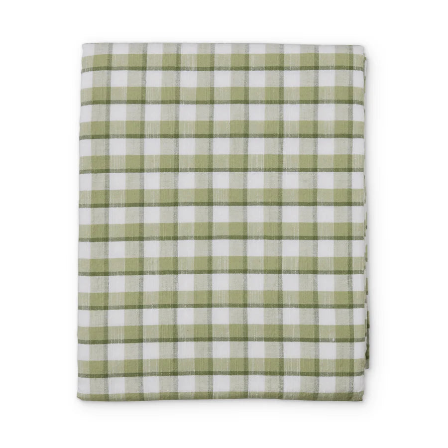 Maldon Green Check Tablecloth