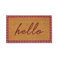 Hello Pink Doormat