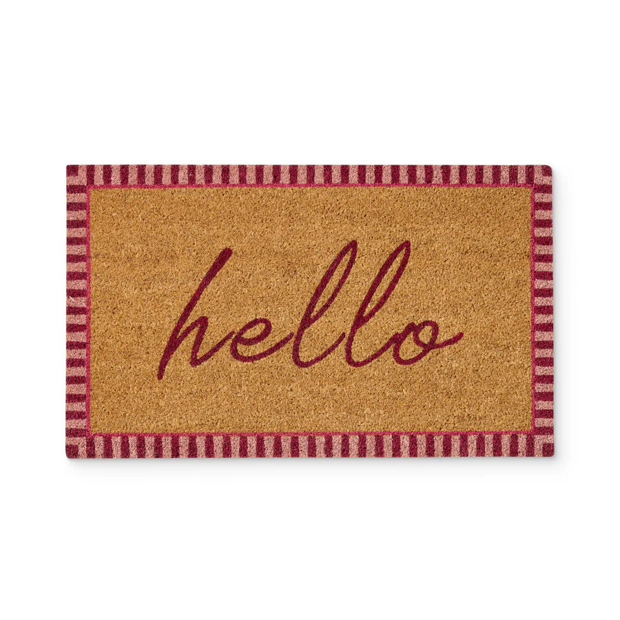 Hello Pink Doormat