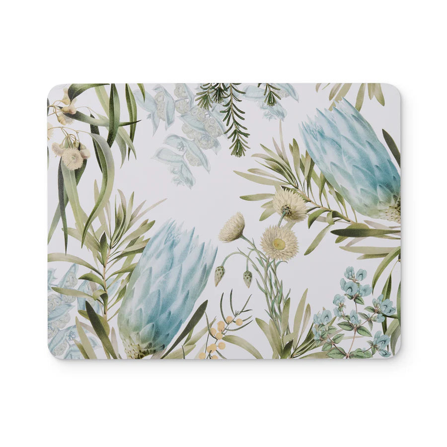 Native Garden Rectangle Hard Placemat Set 4