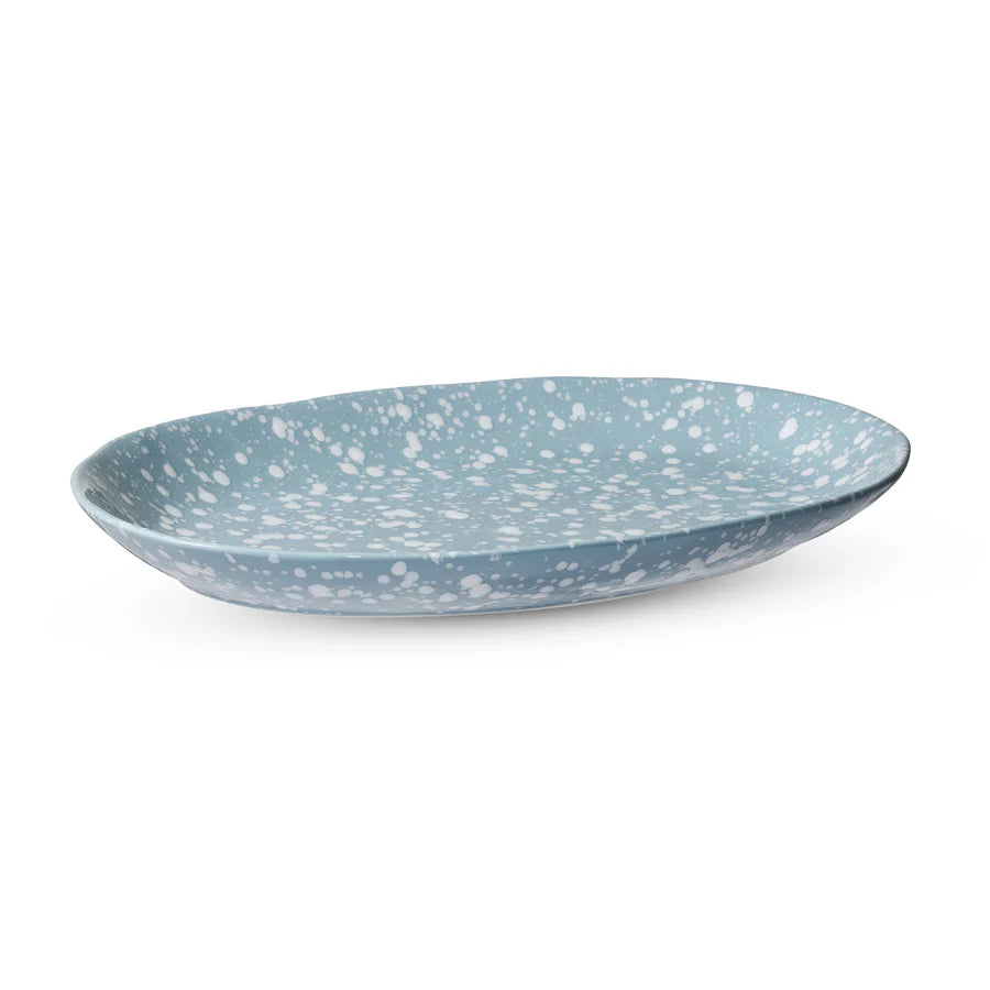 Speckle Light Blue/White Tableware