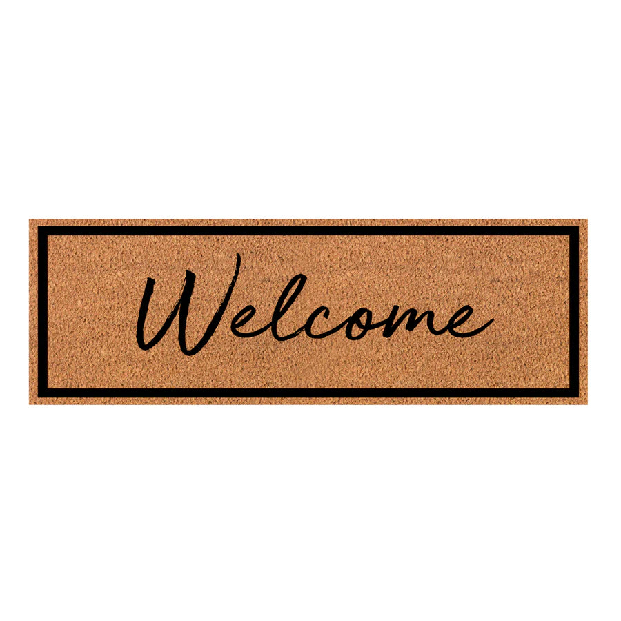 Welcome Black Doormat | 45 x 120cm
