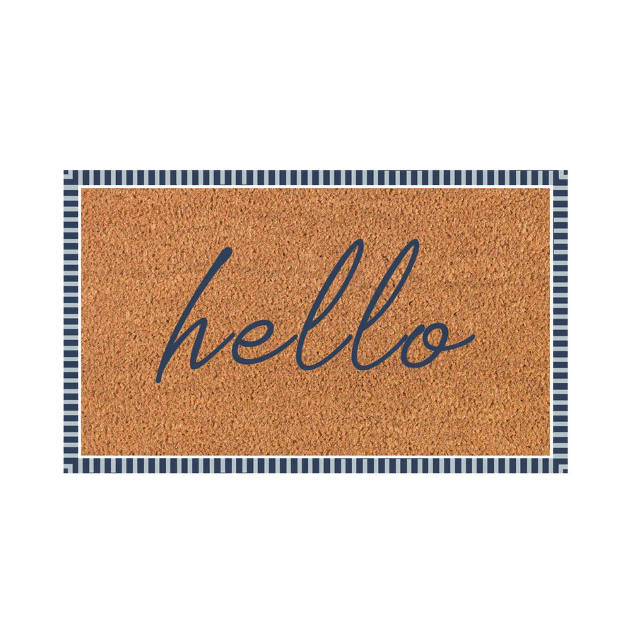 Hello Blue Doormat | 60 x 90cm