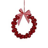 Bell/Bow Wreath Metal | Red