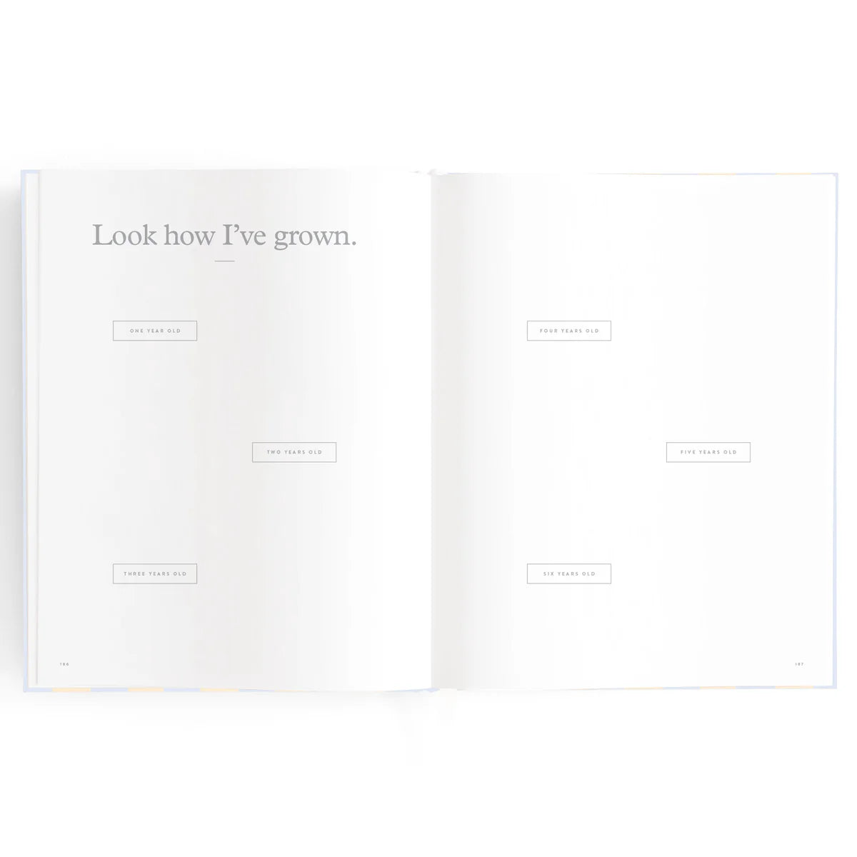 Baby Book Cloud Stripe 0-6 Years | Keepsake  3rd Edition