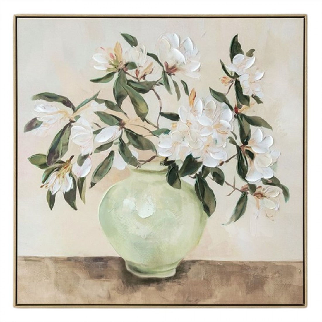 Magnolia Moments Hand Painted Print with Frame