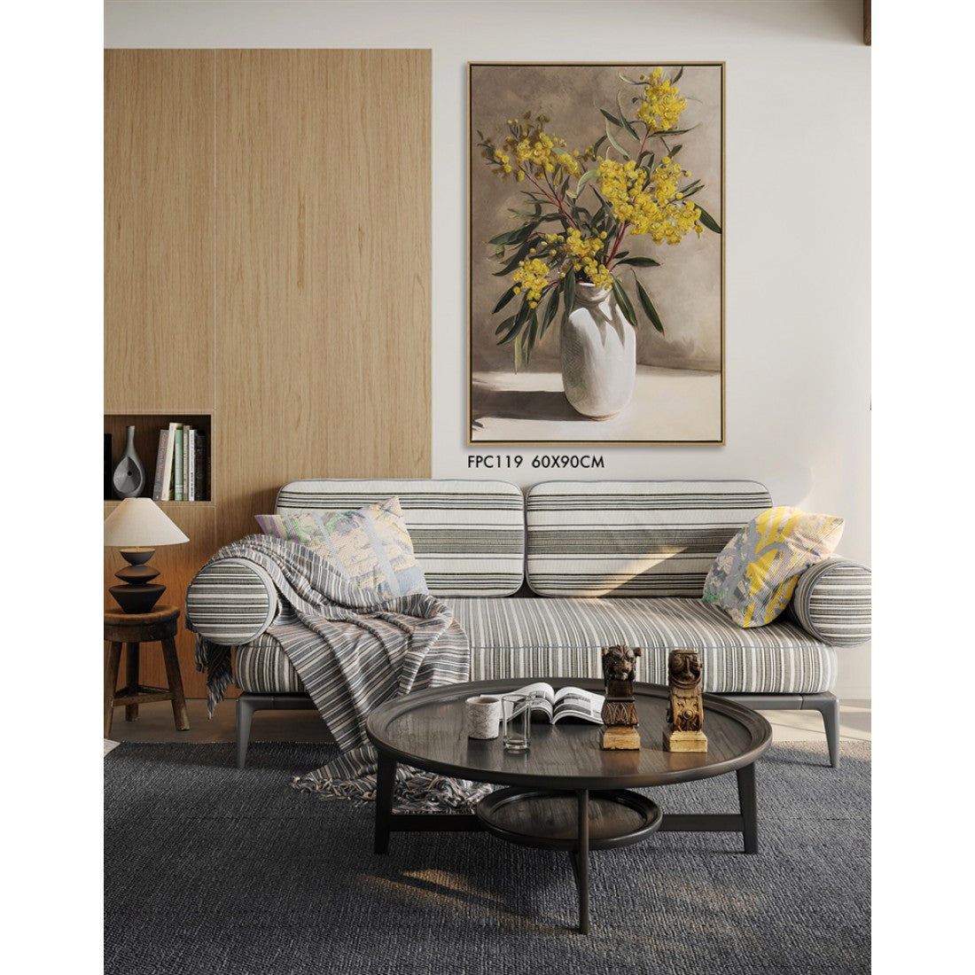 Golden Wattle Hand Painted Canvas Print