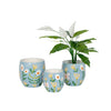 Blue Flower Ceramic Pot