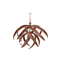 Lotus Windspinner Hanging Rust