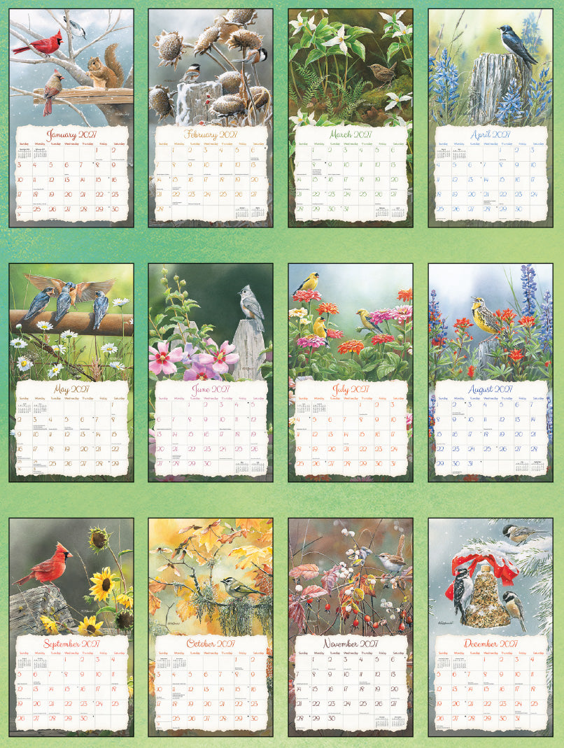 Songbirds 2027 | Wall Calendar