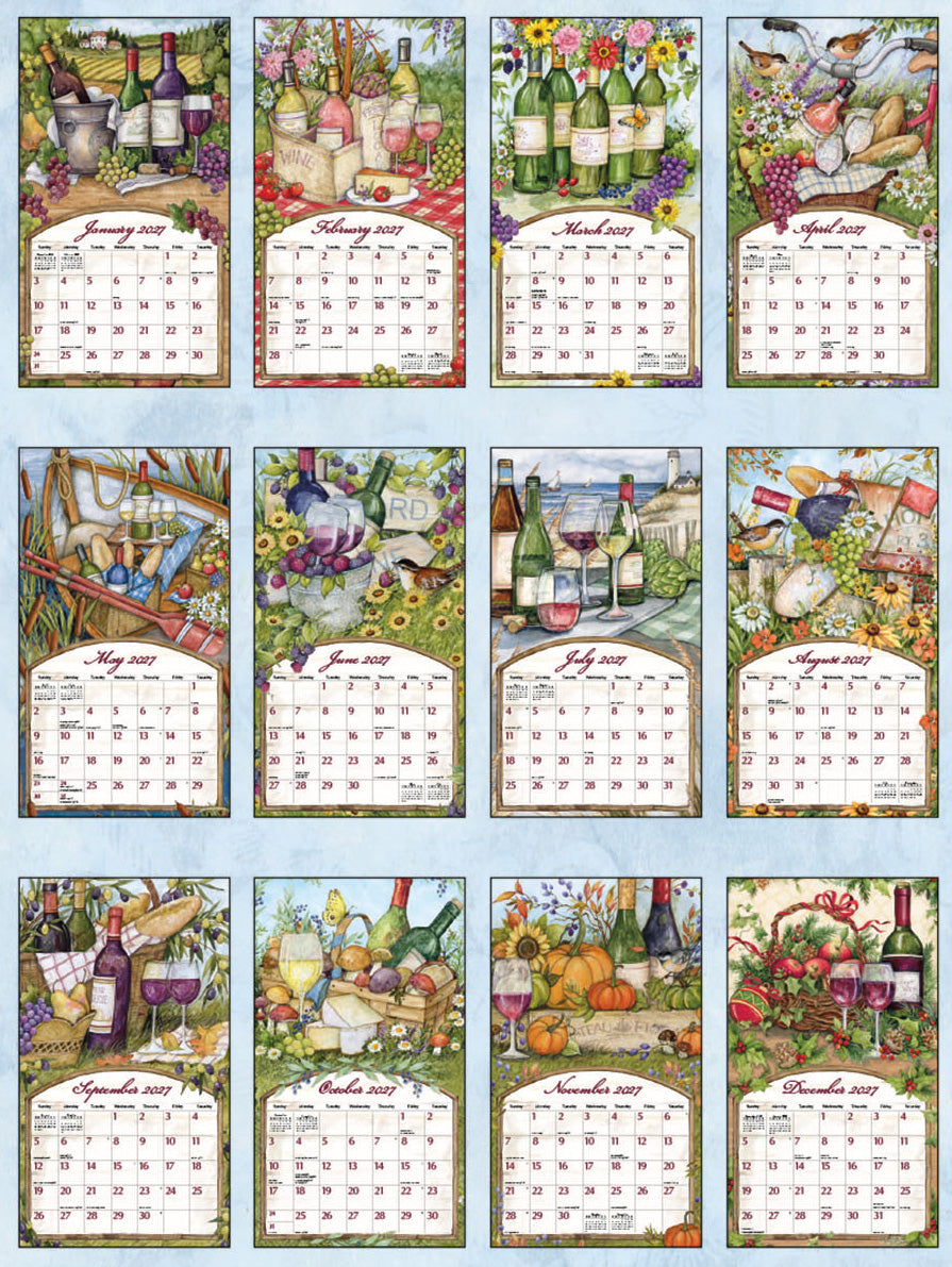 Wine Country 2027 | Wall Calendar