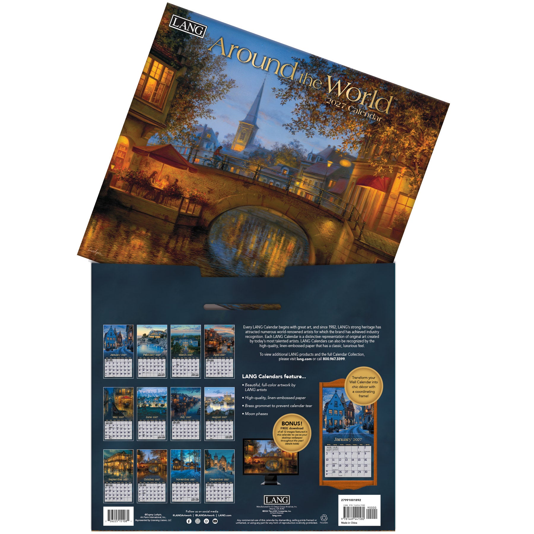 Around The World 2027 | Wall Calendar