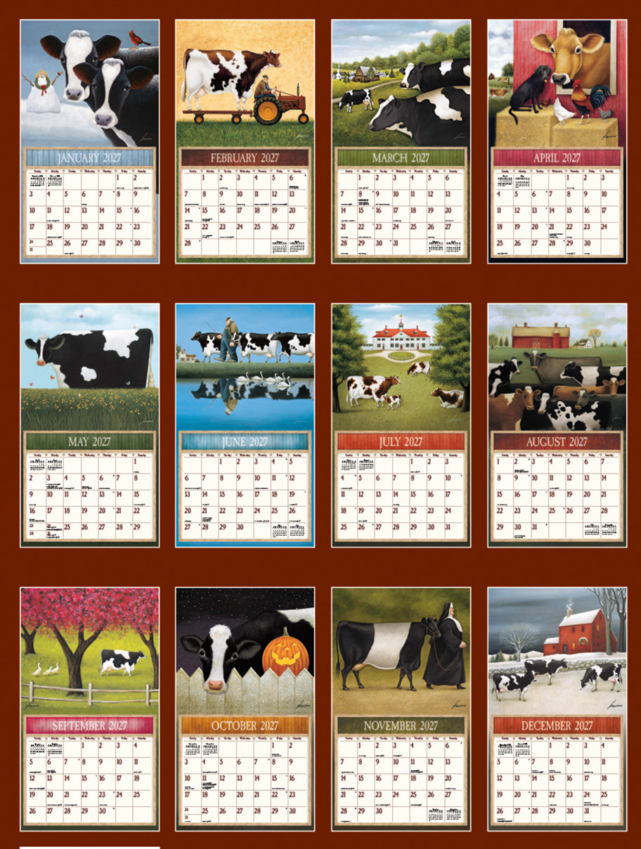 Cows Cows Cows 2027 | Wall Calendar