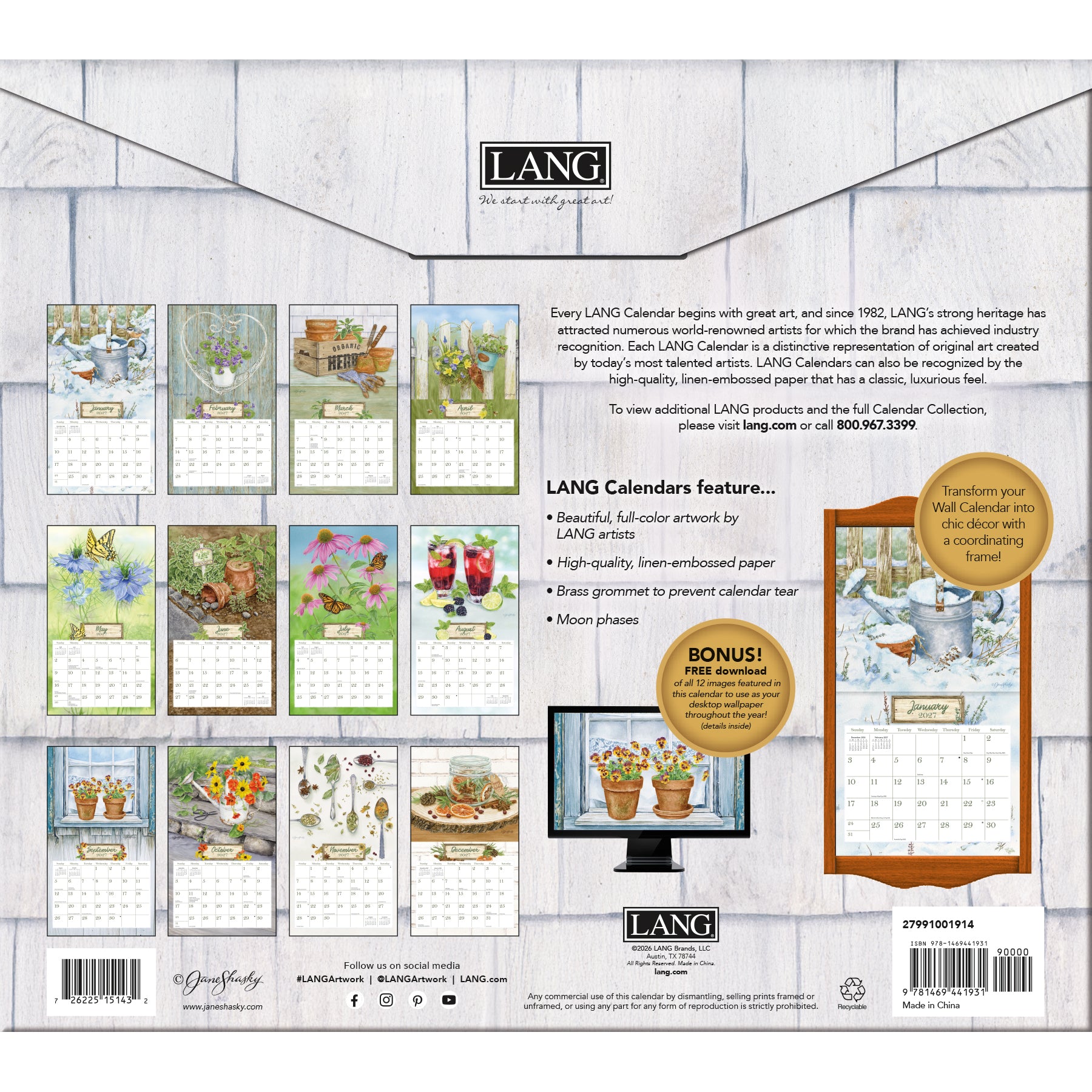 Herb Garden 2027 | Wall Calendar