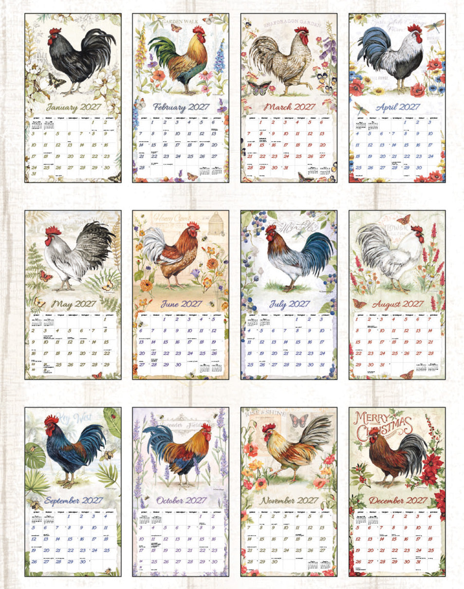 Proud Rooster 2027 | Wall Calendar