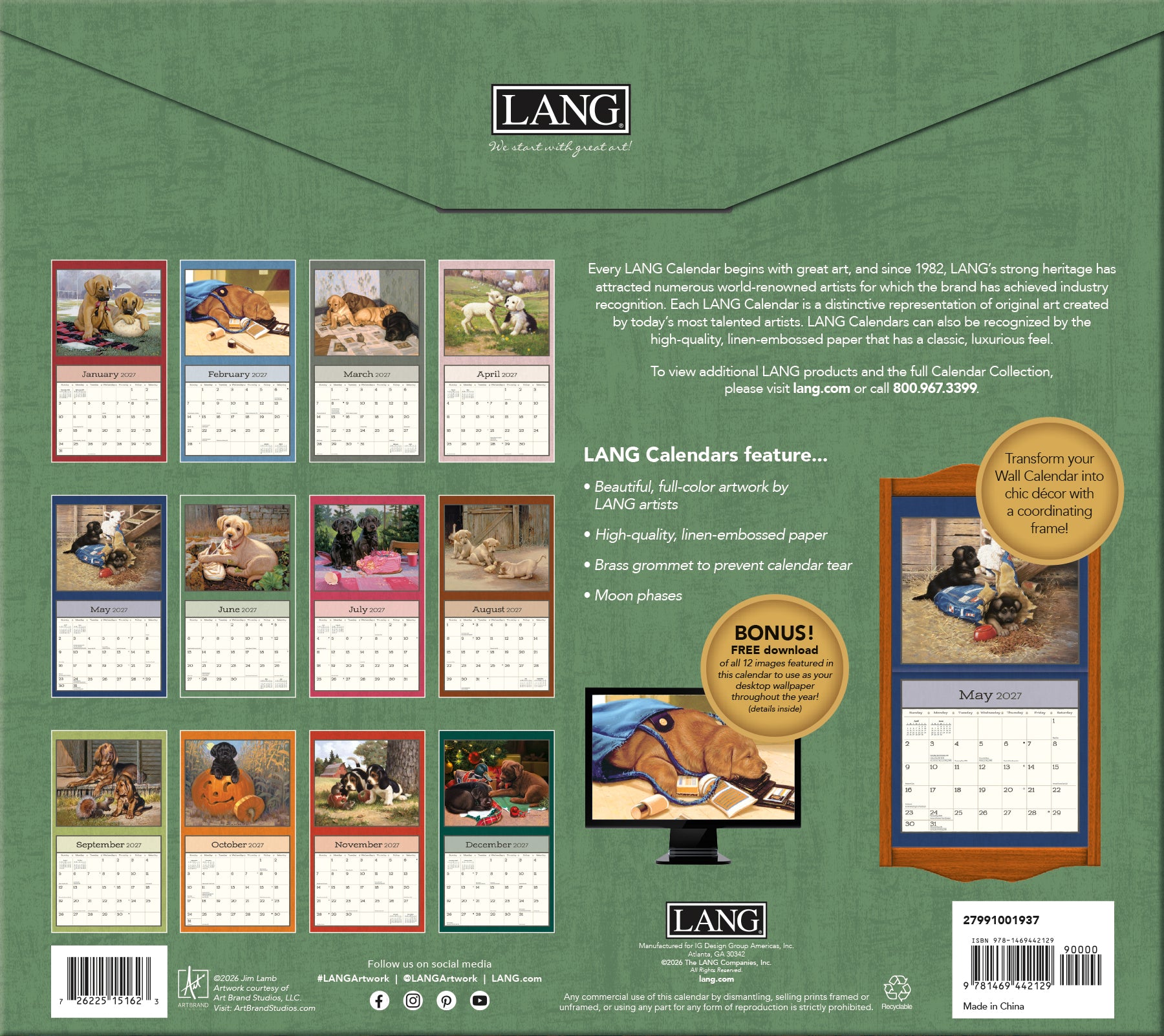 Puppy 2027 | Wall Calendar