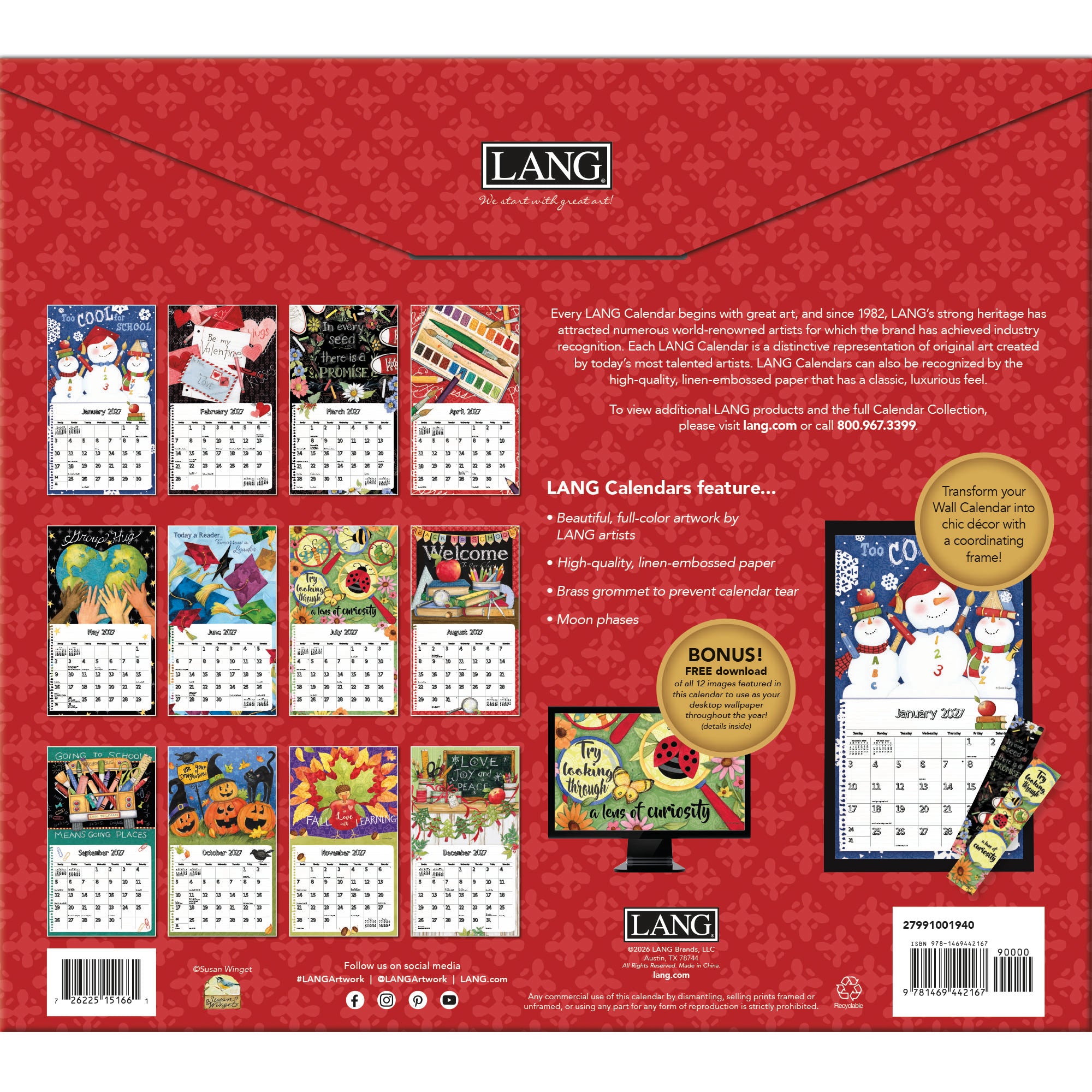 Schoolhouse 2027 | Wall Calendar