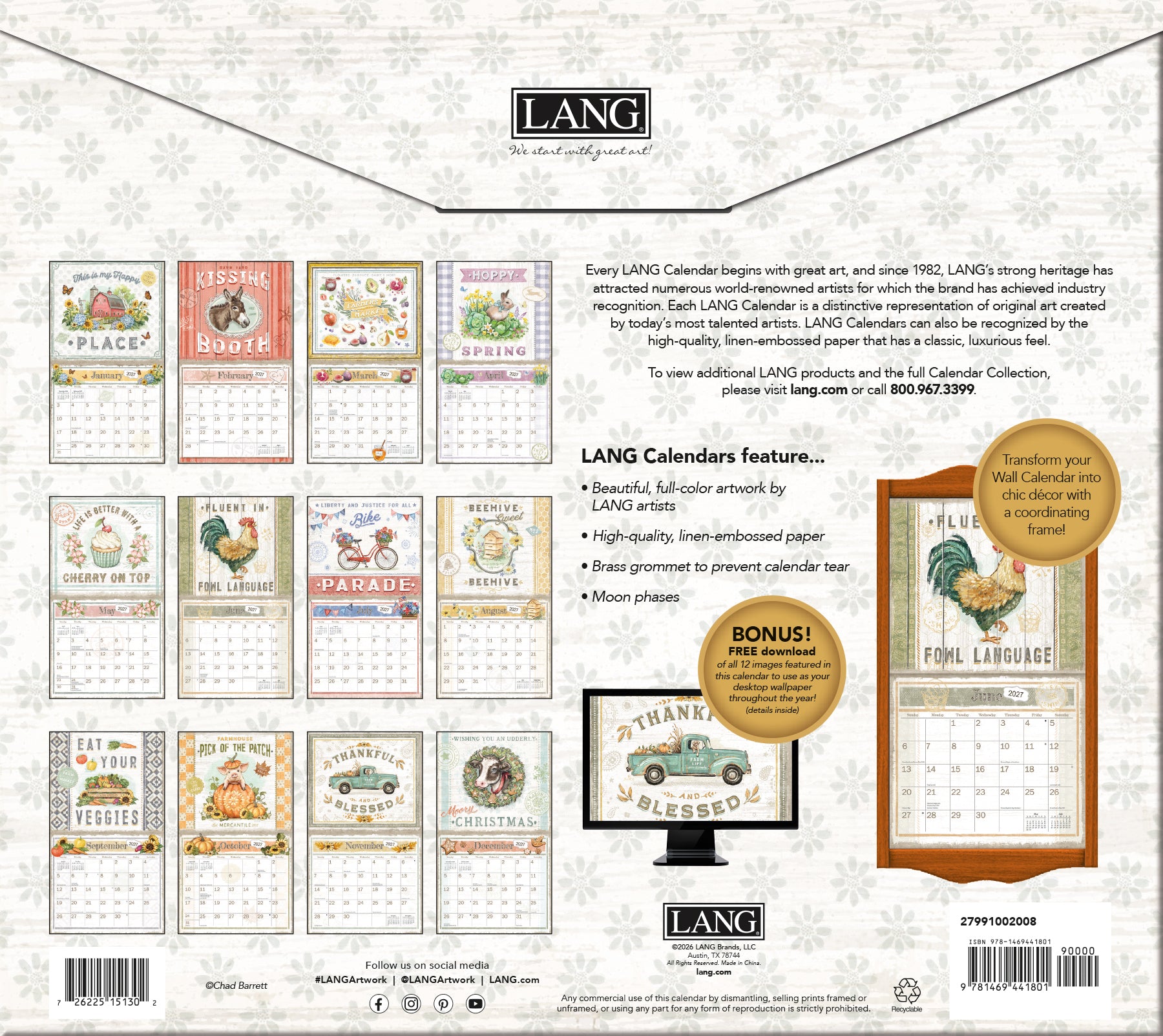 Farmhouse 2027 | Wall Calendar