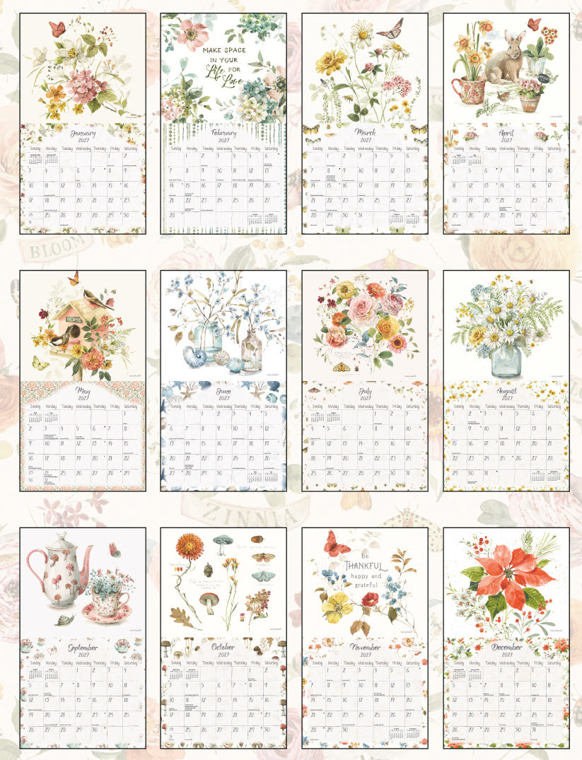 Watercolor Seasons 2027 | Wall Calendar