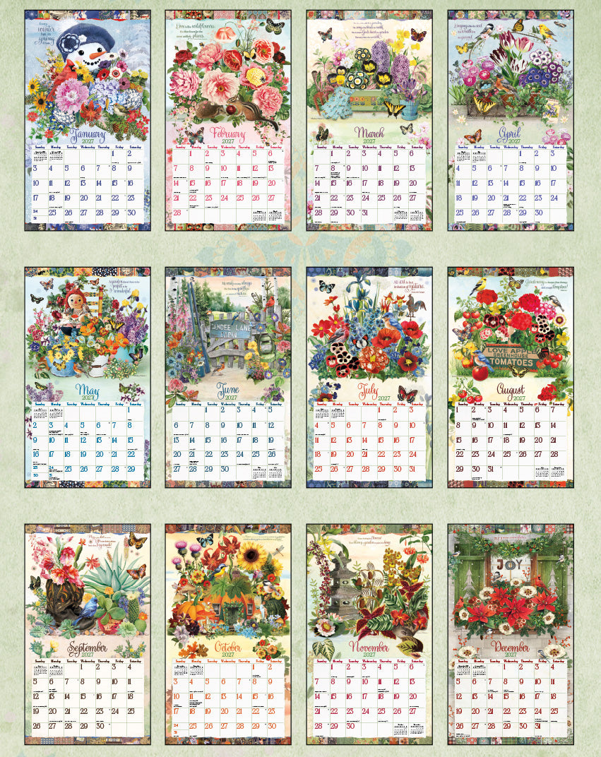 Garden Botanicals 2027 | Wall Calendar