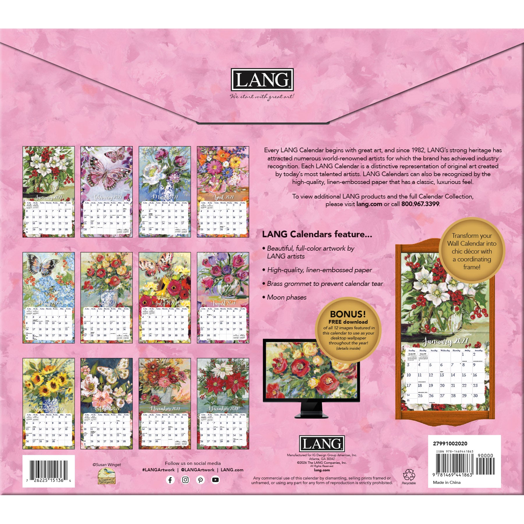 Gallery Florals 2027 | Wall Calendar