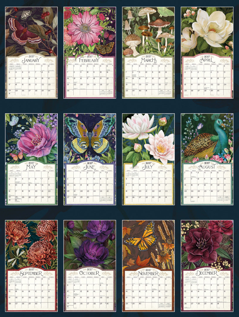 Midnight Garden 2027 | Wall Calendar