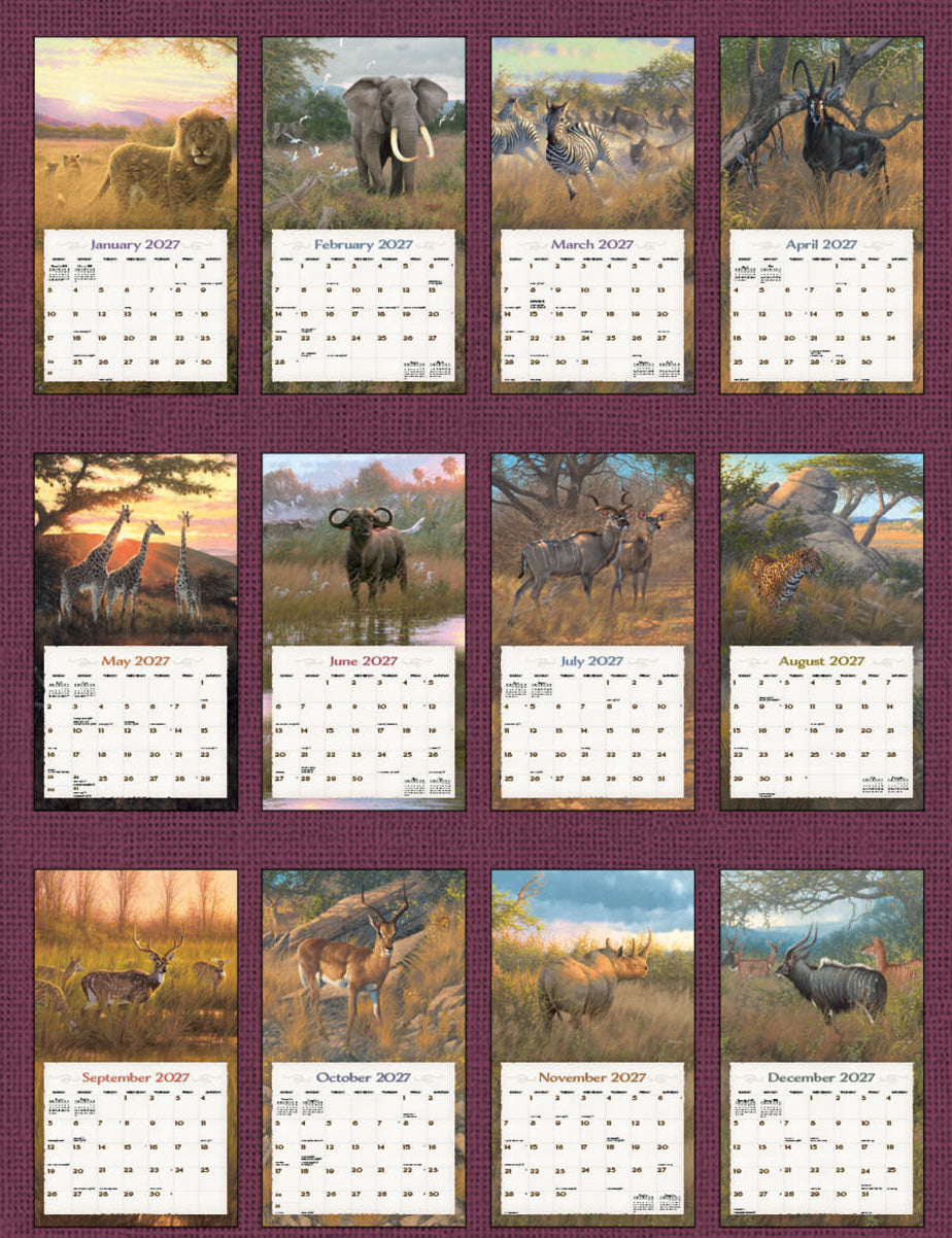 Spirit Of Africa 2027 | Wall Calendar