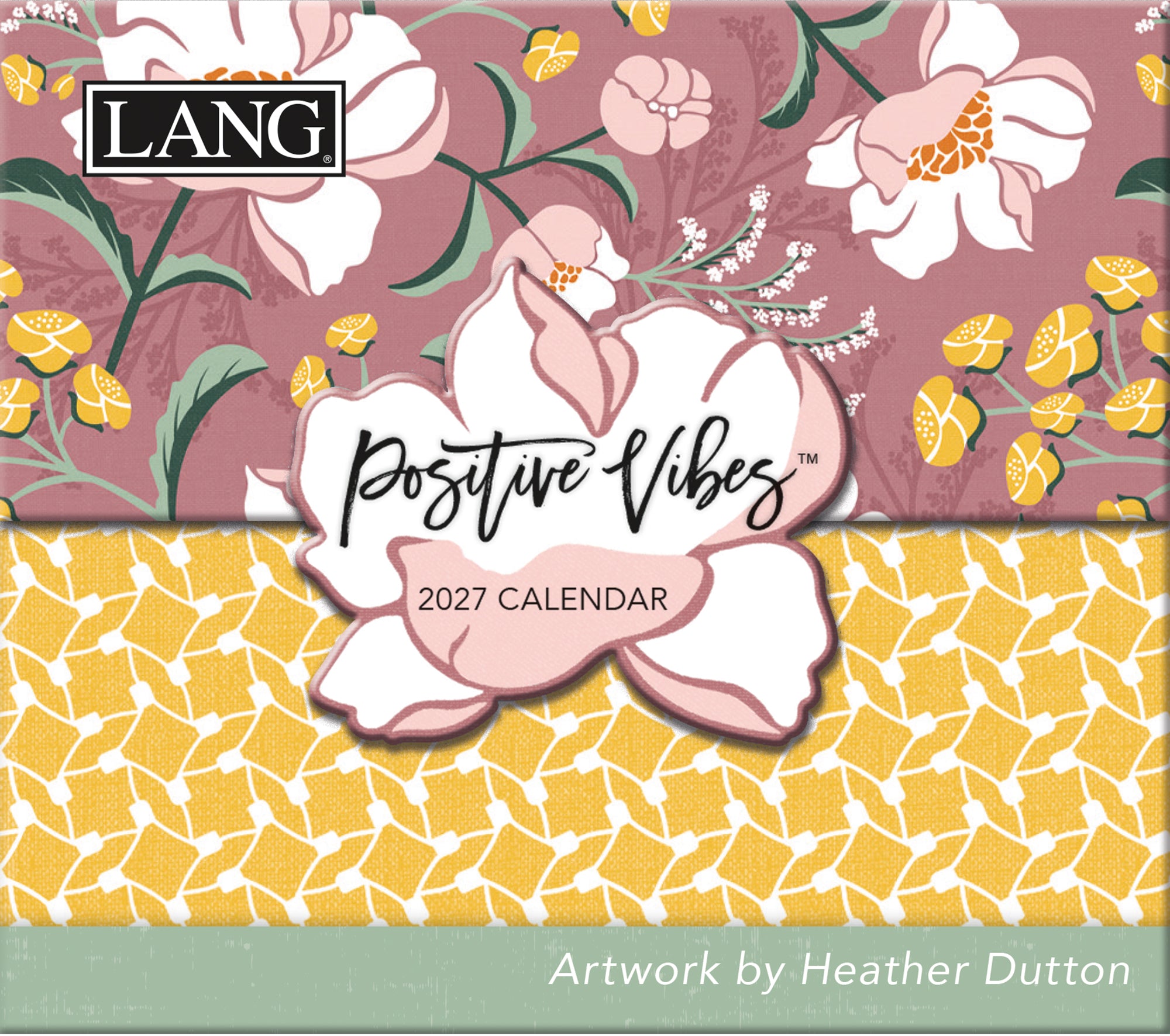 2027 Lang 365 Box Daily Thoughts Positive Vibes Calendar