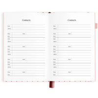 2027 A5 Horizontal Planner | Rosé Pinstripe