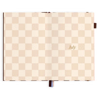 2027 A5 Academic Vertical Planner | Chocolate Stripe