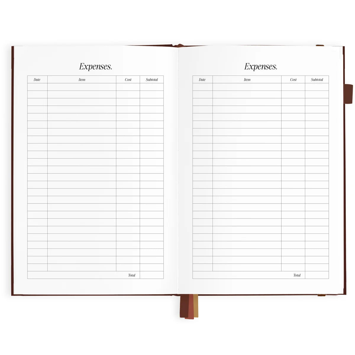 2027 A5 Vertical Planner | Chocolate