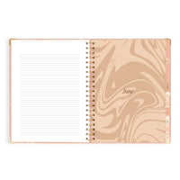 2027 A4 Academic Vertical Planner | Amalfi Peach