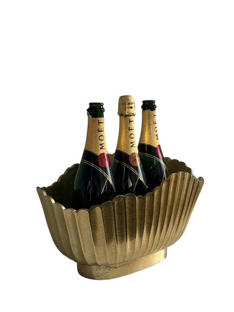Gold Oval Wine Bucket