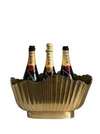 Gold Oval Wine Bucket