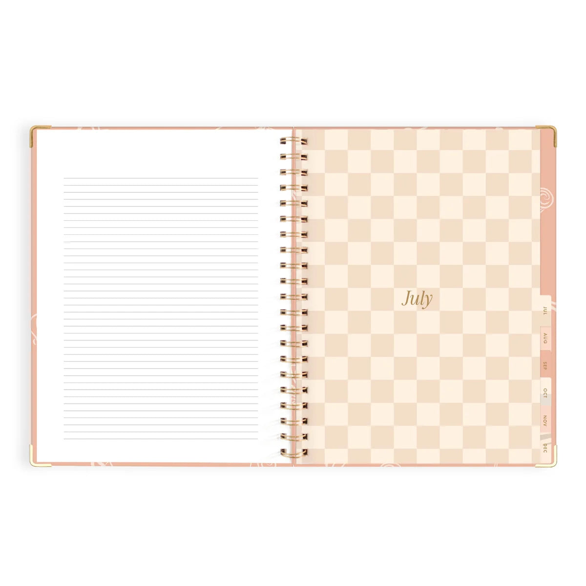 2027 A4 Academic Vertical Planner | Amalfi Peach