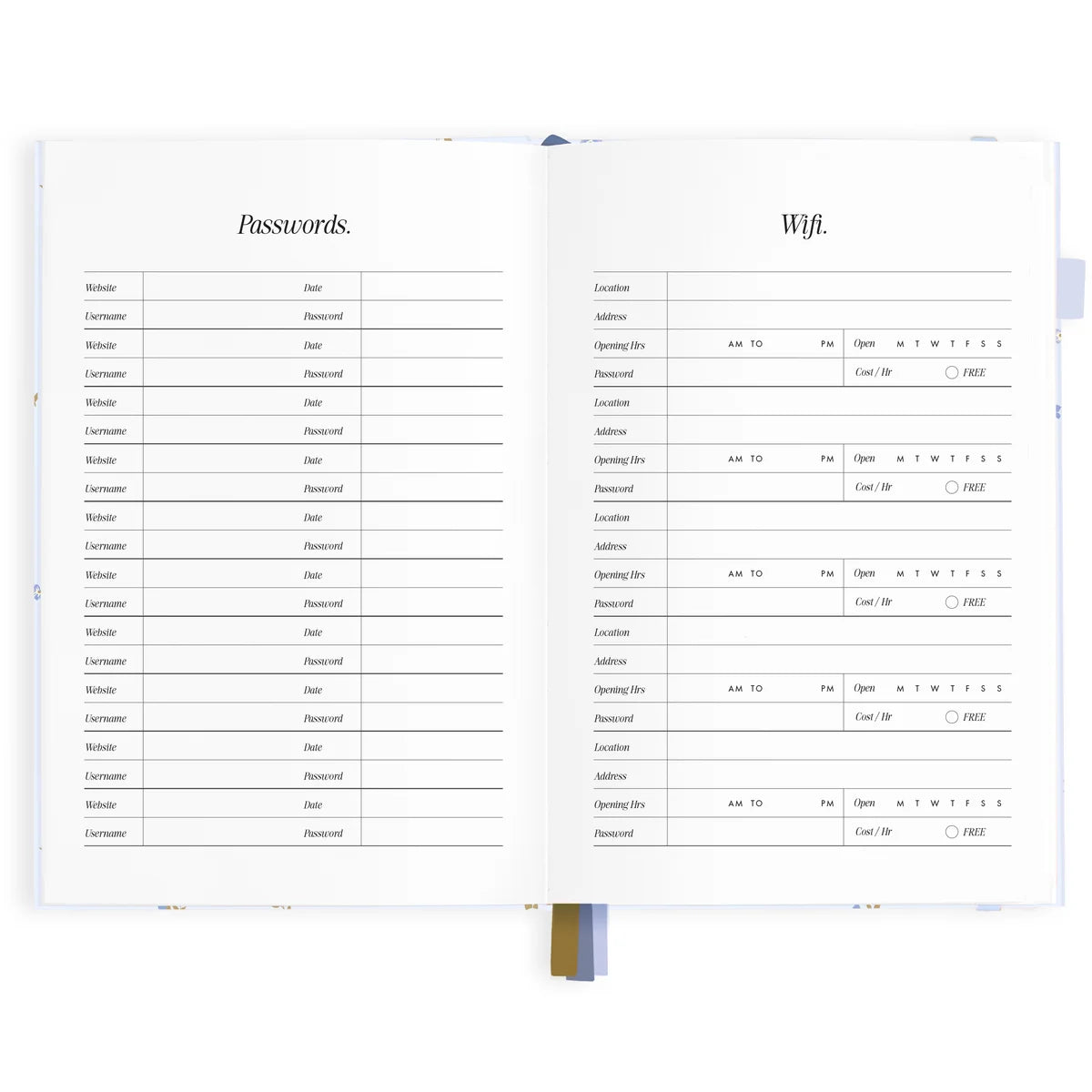 2027 A5 Horizontal Planner | Cornflower