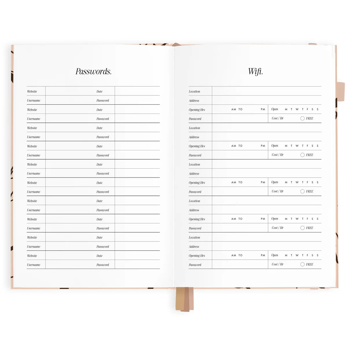 2027 A5 Vertical Planner | Amalfi Latte