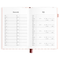 2027 A5 Horizontal Planner | Rosé Pinstripe
